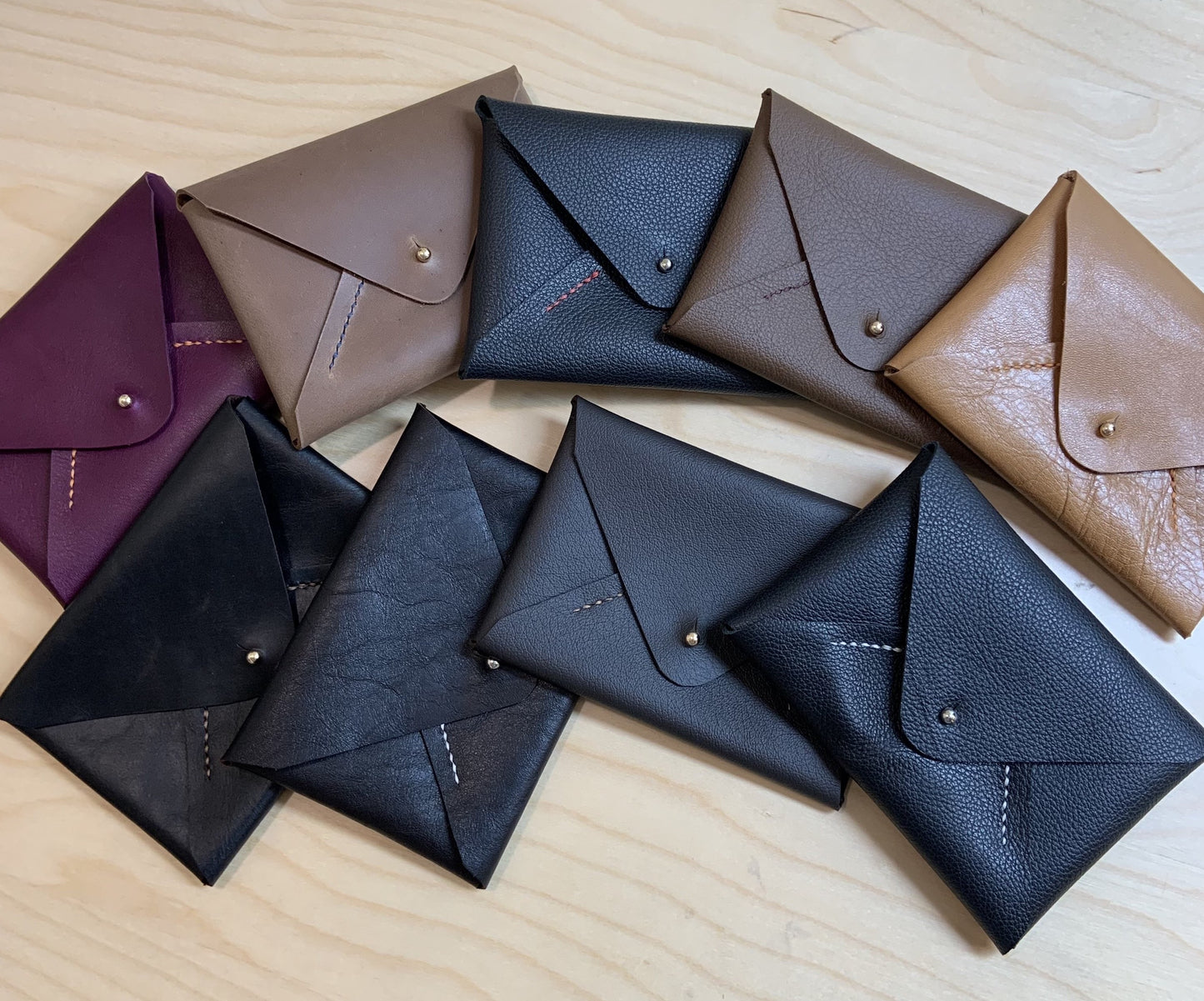 Joyce Leather Card Case Wallet