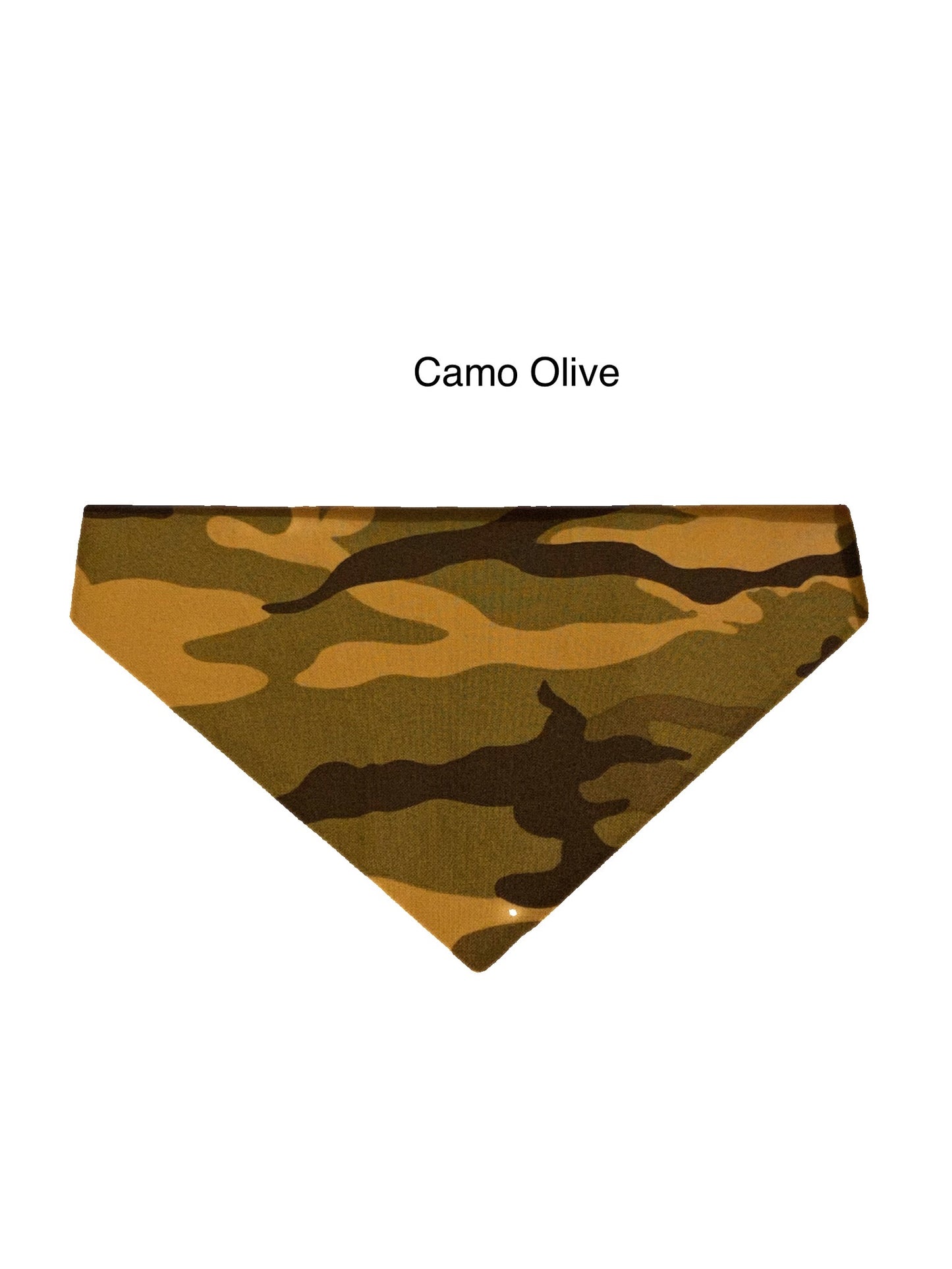 Pawsitive Petwear Bandanas Camo Olive