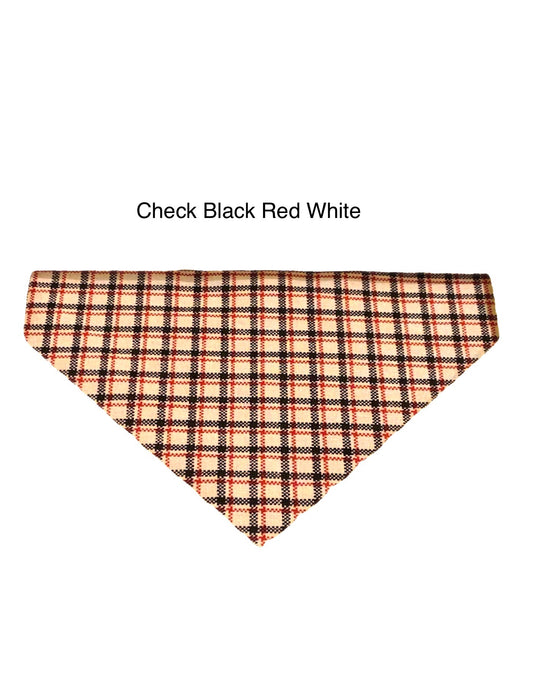 Pawsitive Petwear Check Black Red White