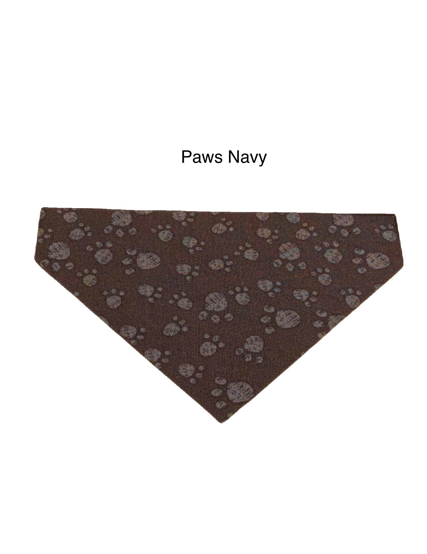 Pawsitive Petwear Bandanas Paws Navy